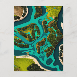 Carte Postale Futuristic Marshlands