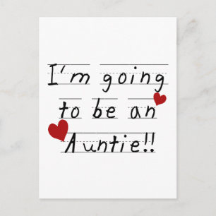Carte Postale Futurs t-shirts et cadeaux imprimés pour tatie enf