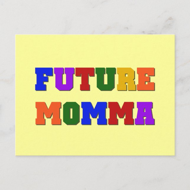 Carte Postale Futurs tee-shirts et cadeaux Momma (Devant)