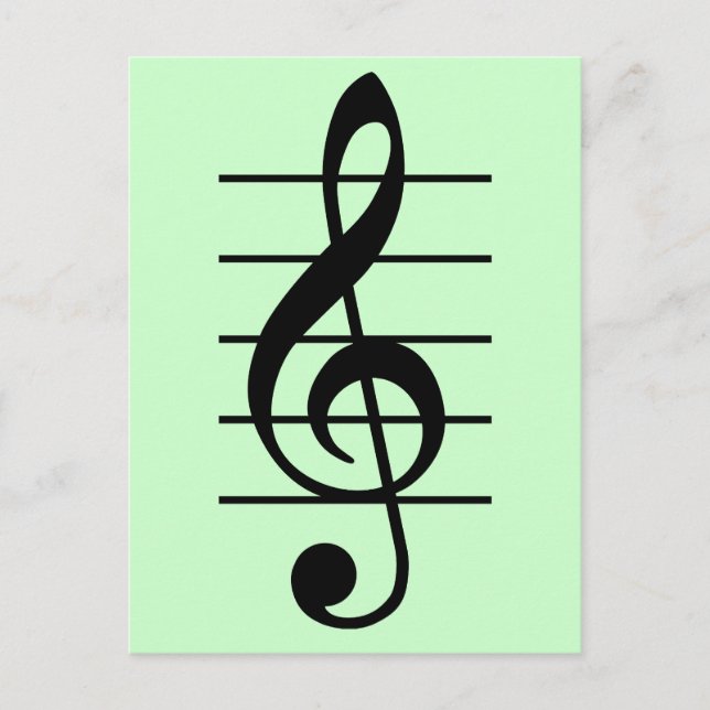 Carte Postale G clef (Devant)