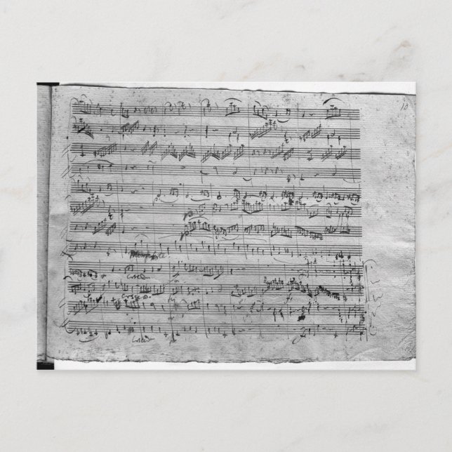 Carte Postale G majeur pour violon, clavecin et violoncelle (Devant)