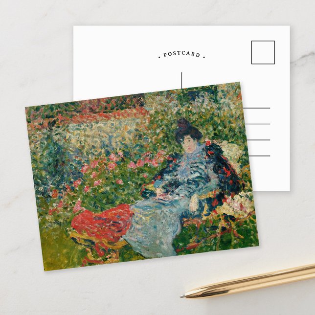 Carte Postale Gabrielle Valtat au Jardin | Louis Valtat (Créateur téléchargé)