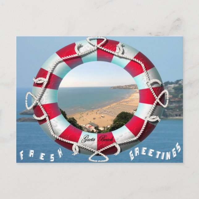 Carte Postale Gaeta Fresh Salutations (Devant)