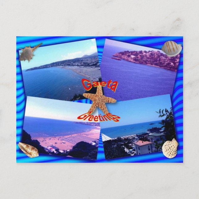 Carte Postale Gaeta Salutations (Devant)