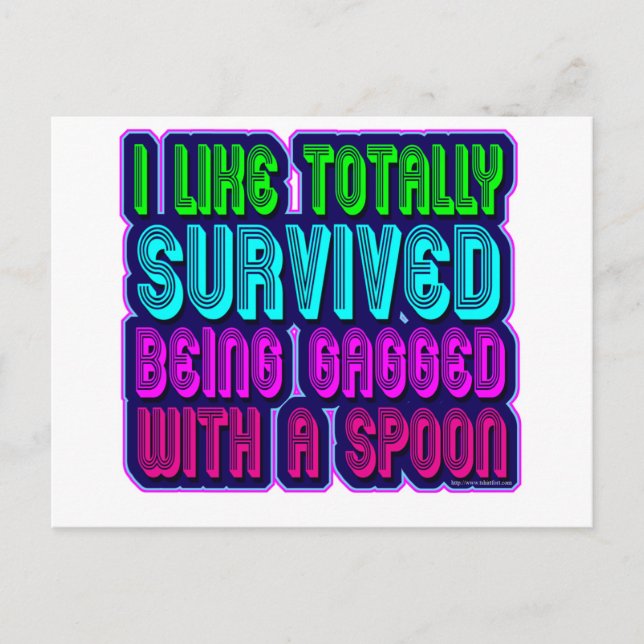 Carte Postale Gagged with a spoon survivor! (Devant)