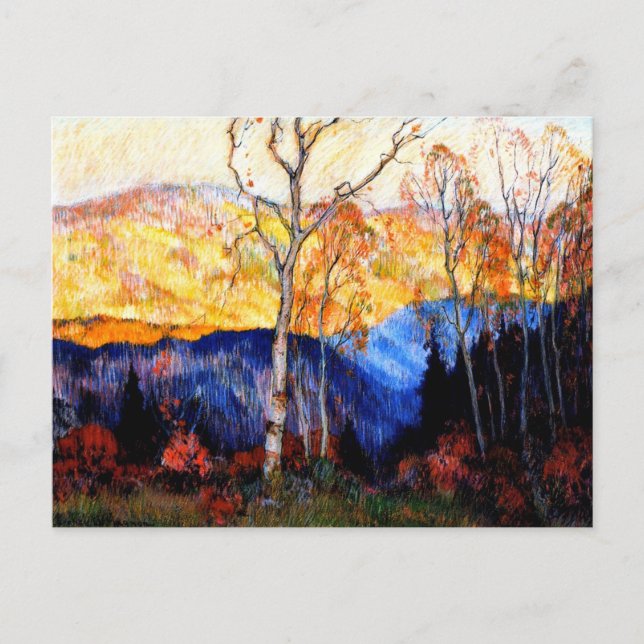 Carte Postale Gagnon - Automne doré, Laurentides (Devant)