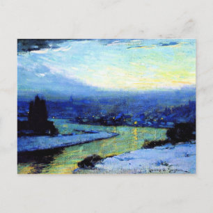 Carte Postale Gagnon - Crépuscule, peinture d'art fin