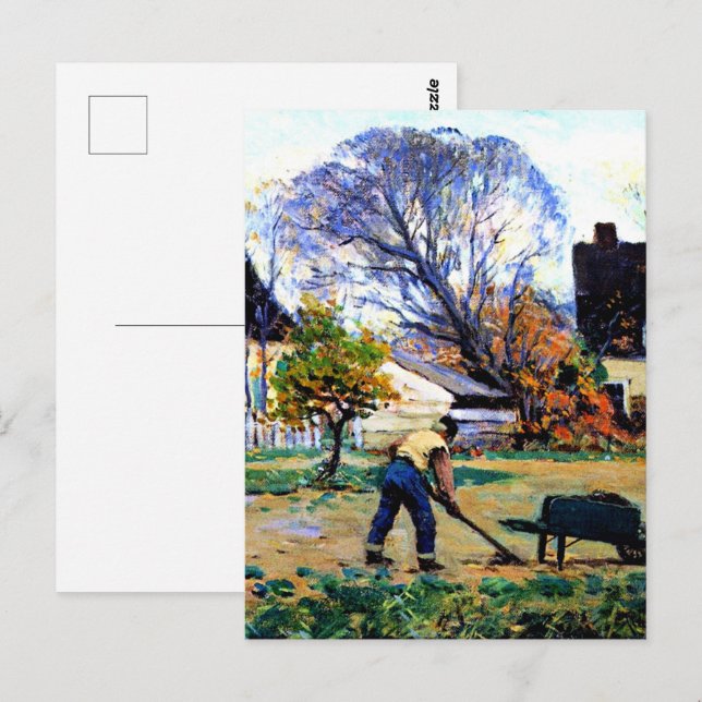 Carte Postale Gagnon - Scène d'automne, Baie-Saint-Paul (Devant / Derrière)