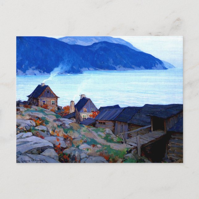 Carte Postale Gagnon - Soirée sur la rive nord (Devant)