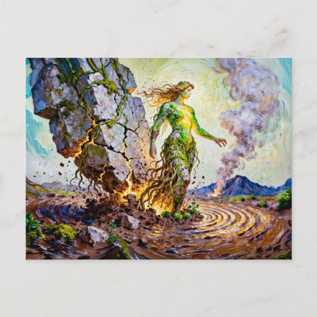 Carte Postale Gaia Goddess of Earth from Greek Mythology (Devant)