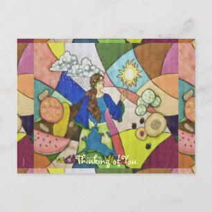 Carte Postale Gaia's Abundance Food Fruit Vegetable