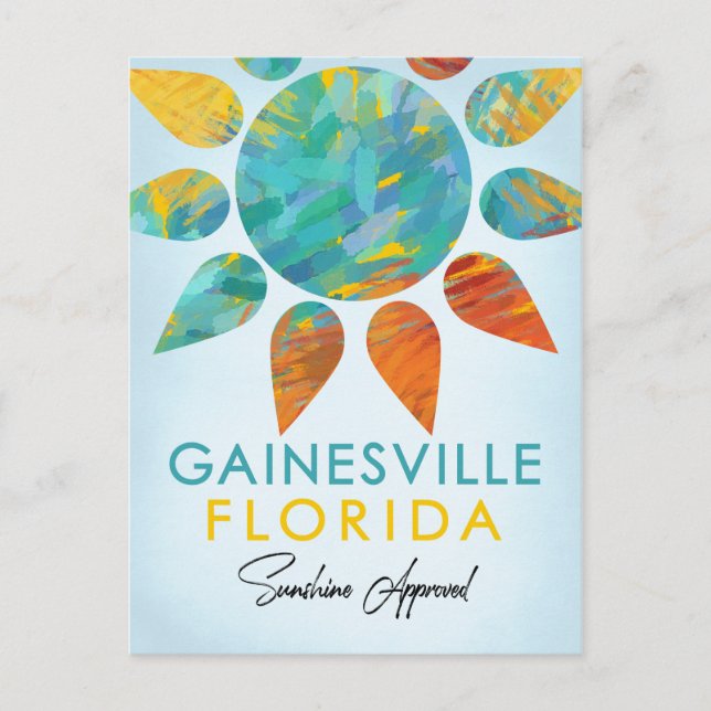 Carte Postale Gainesville Floride Sunshine Travel (Devant)