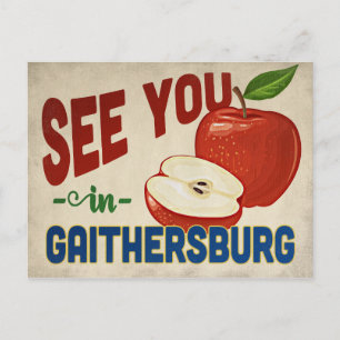 Carte Postale Gaithersburg Maryland Apple - Vintage voyage