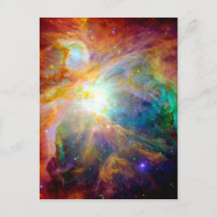 Carte Postale Galaxie arc-en-ciel de la nébuleuse d'Orion