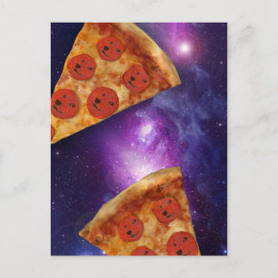 Carte Postale Galaxie de la pizza de chien
