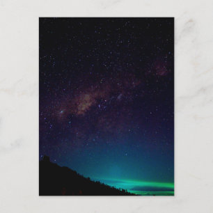 Carte Postale Galaxie de la Voie lactée Ciel nocturne étoilé Cél