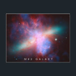 Carte Postale Galaxie M82<br><div class="desc">Les observatoires spatiaux Spitzer,  Hubble et Chandra de la NASA se sont associés pour créer cette vision fausse et de plusieurs longueurs d'onde de la galaxie M82. Crédit image : NASA/JPL-Caltech/STS cI/CXC/UofA/ESA/AURA/JHU</div>
