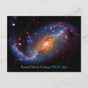Carte Postale Galaxie spirale barrée NGC 1672