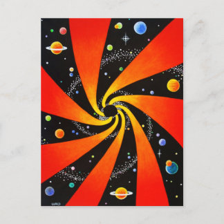 CARTE POSTALE GALAXIE SPIRALE HYPNOTIQUE