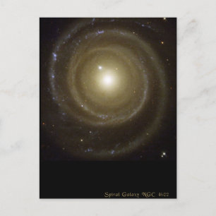 Carte Postale Galaxie spirale NGC 4622 tourne vers l'arrière