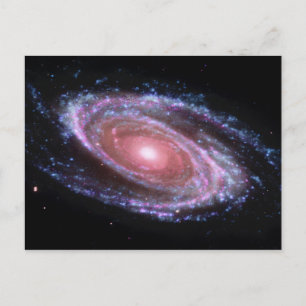 Carte postale Galaxie spirale rose