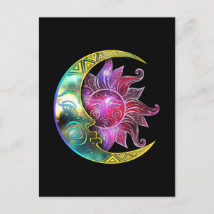 Carte Postale Galaxie Spirituelle Sun Moon