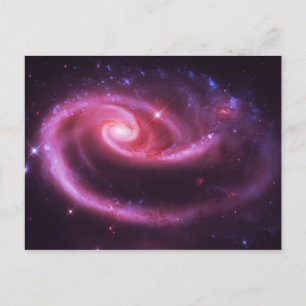 Carte Postale Galaxies Rose Pâle
