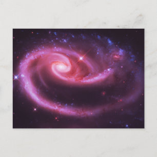 Carte Postale Galaxies Rose Pâle