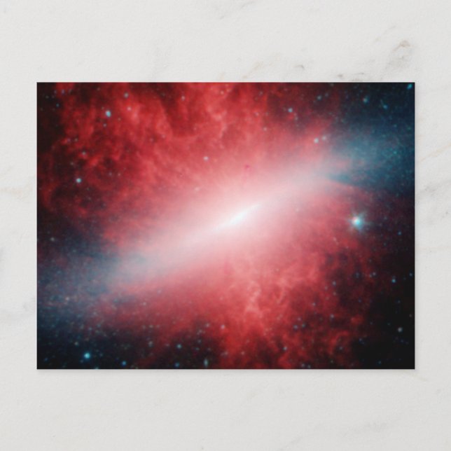 Carte Postale Galaxy M82 Infrared Spitzer Telescope (Devant)