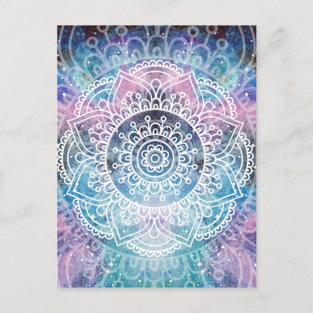Carte Postale Galaxy Mandala (Devant)