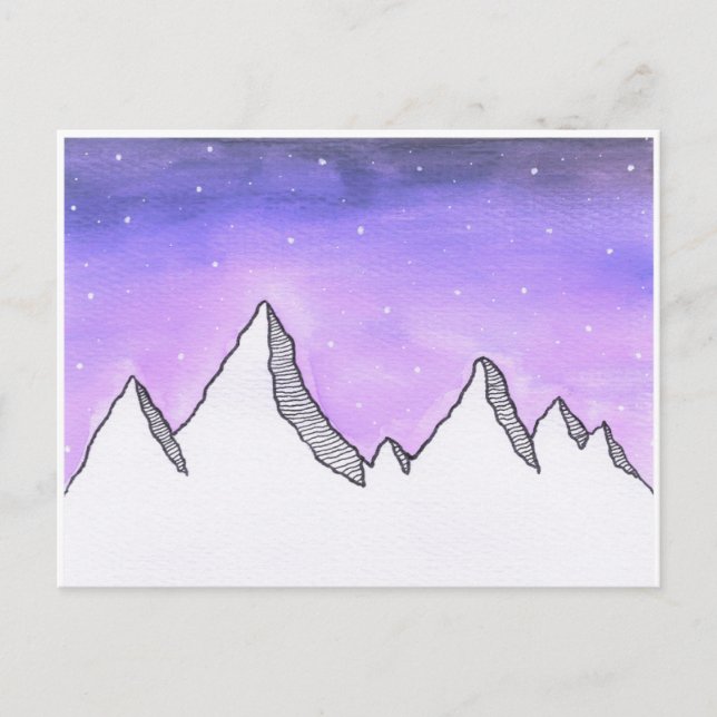 Carte postale Galaxy Mountain (Devant)