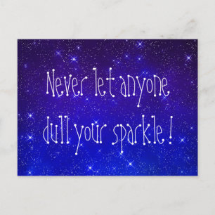 Carte Postale Galaxy Stars Nuit Motivation Personnalisée