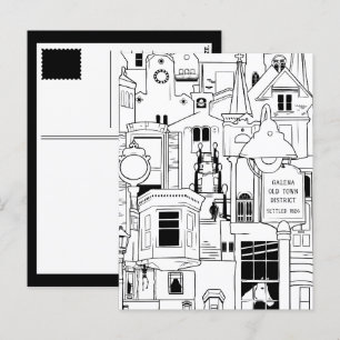 Carte Postale galena illinois collage