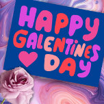 Carte Postale Galentines Jour Bulles Lettres rose Curvy Retro<br><div class="desc">Découvrez cet art sucré et coloré,  fait à la main par moi pour vous ! N'hésitez pas à ajouter votre propre texte ou à modifier les couleurs. Visitez mon magasin pour plus de détails !</div>