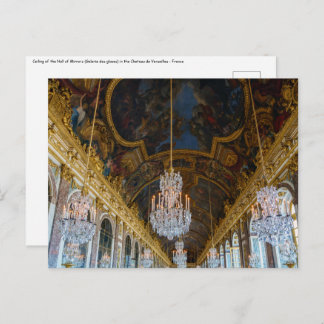 Carte Postale Galerie des glaces du Château de Versailles