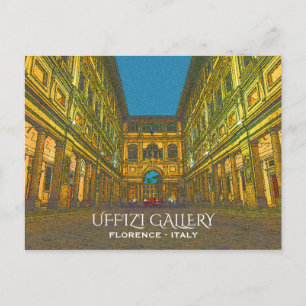 Carte Postale Galerie des Offices, Florence, Italie