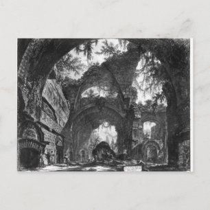 Carte Postale Galerie en ruines de la Villa Adriana à Tivoli