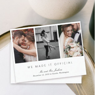 Carte Postale Galerie Multiphoto Elopement officiel