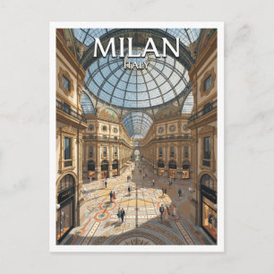 Carte Postale Galerie Vittorio Emanuele II Milan Italie