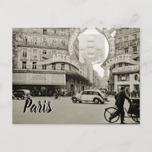Carte Postale Galeries Lafayette Paris Haussmann 1940 Photograph