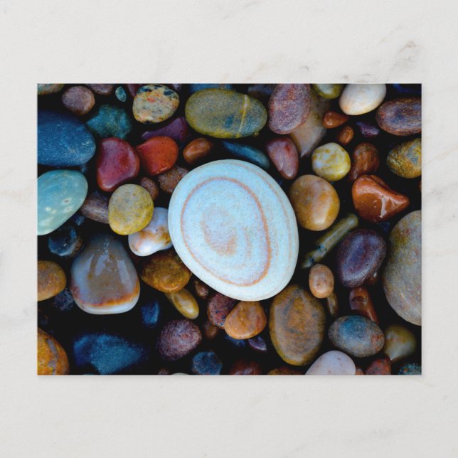 Carte Postale Galets (sur la plage de Findhorn) (Devant)