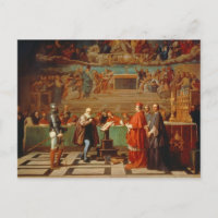 Galileo Galilei (1564-1642) devant les membres de