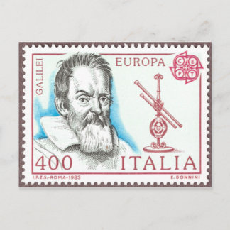 Carte postale Galileo Galilei Astronomie