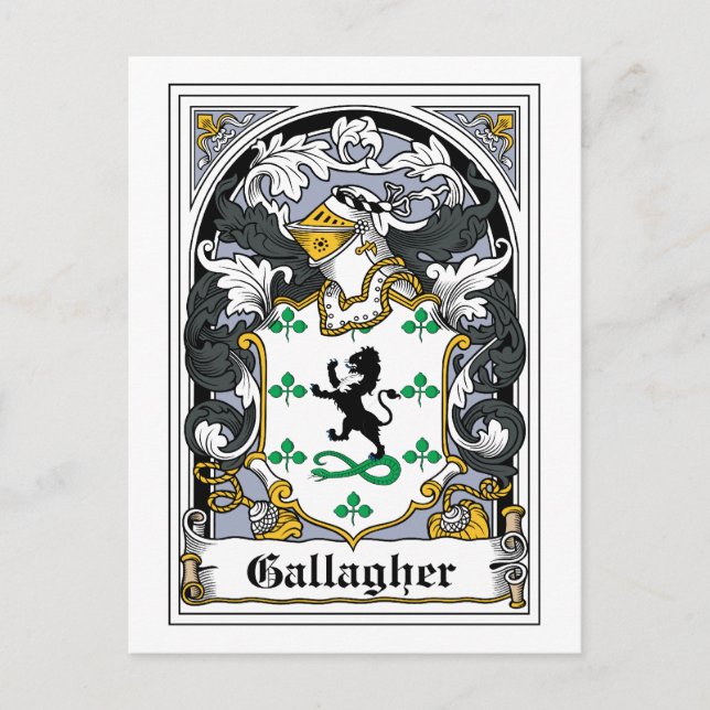 Carte Postale Gallagher Family Crest (Devant)