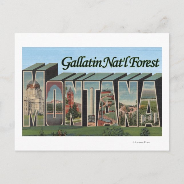 Carte Postale Gallatin Nat'l Forest, Montana (Devant)