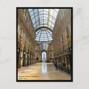 Carte Postale Galleria Vittorio Emanuele arcade - Milan, Italie