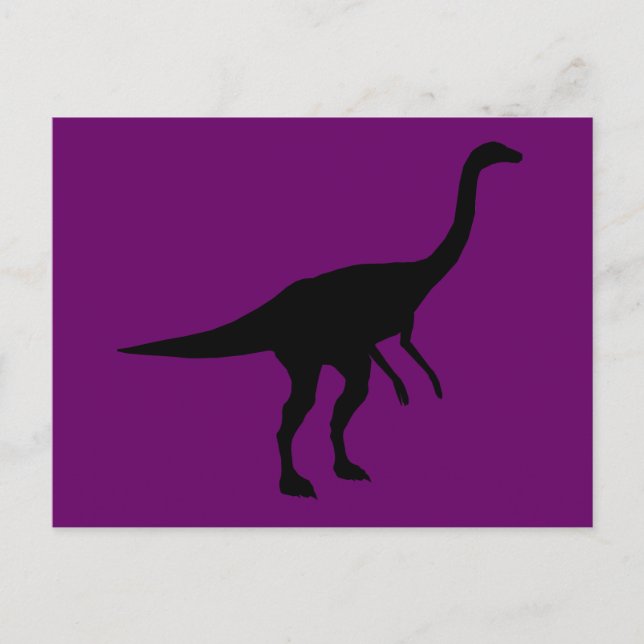 Carte Postale Gallimimus Dino Dinosaur Silhouette (Devant)