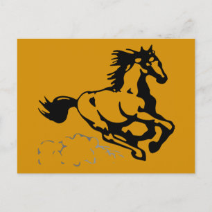 Carte Postale Galloping Horse sauvage et libre