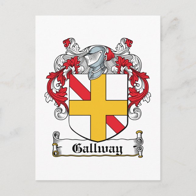 Carte Postale Gallway Family Crest (Devant)