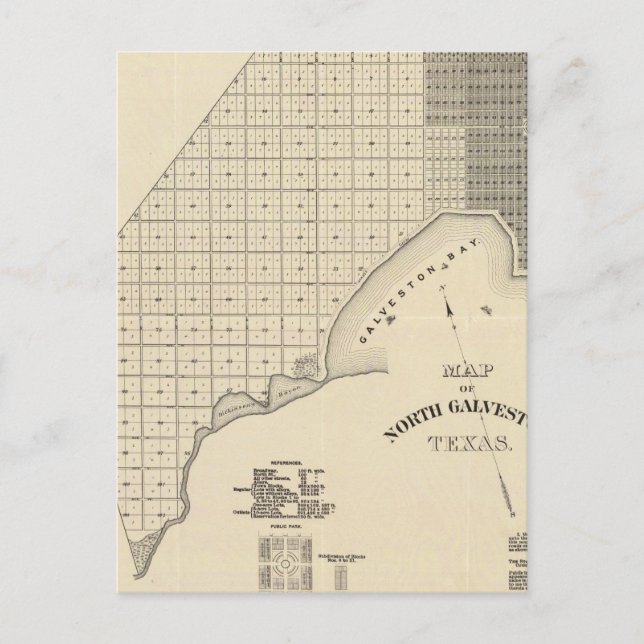 Carte Postale Galveston du Nord (Devant)